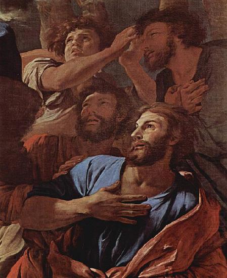 Nicolas Poussin Die Jungfrau erscheint dem Hl. Jacobus china oil painting image